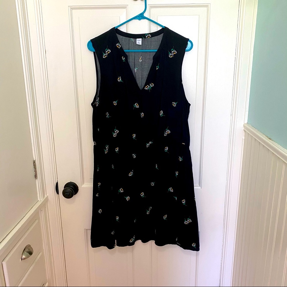 Old Navy Fit & Flare Daisy Tank Dress | XL
